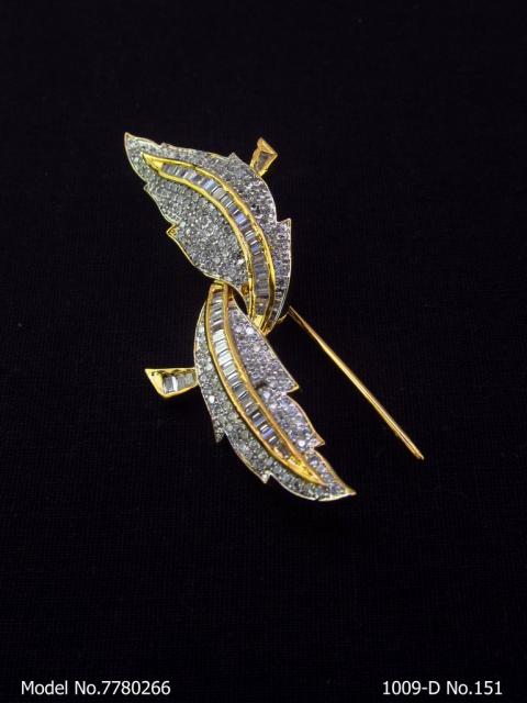 CZ Brooch