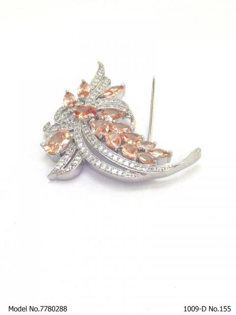 CZ Brooch