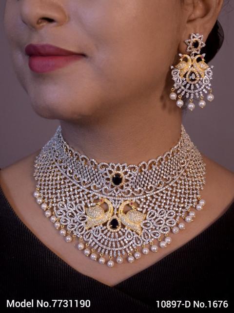 Choker Necklace Set for Weddings