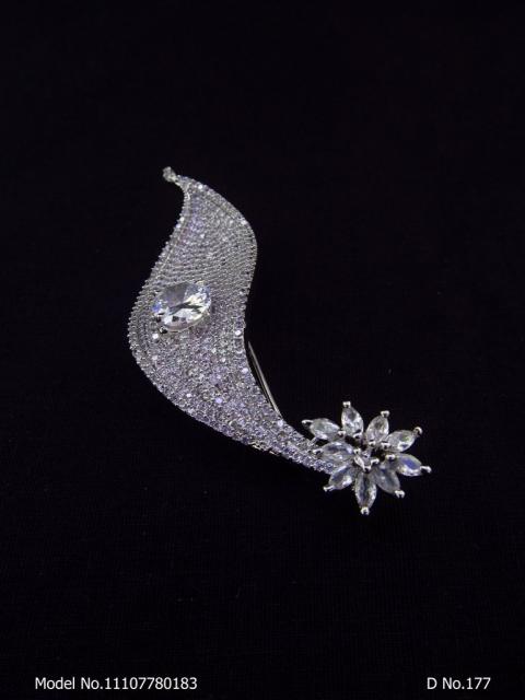 CZ Brooch