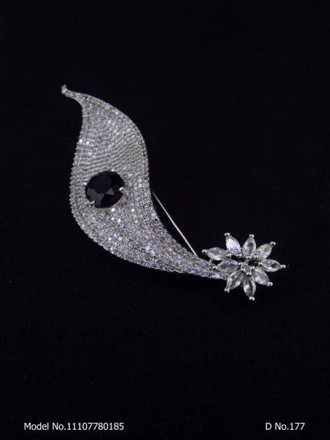 CZ Brooch