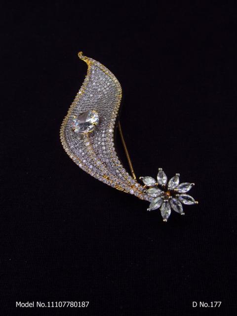 CZ Brooch