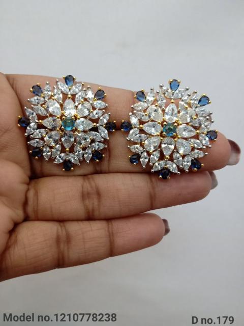 Real Zircon Long Fashion Earrings