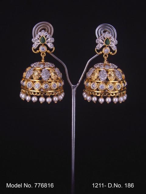 Real Zircon Long Fashion Earrings