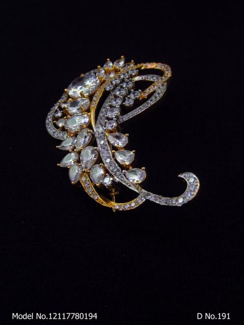 CZ Brooch