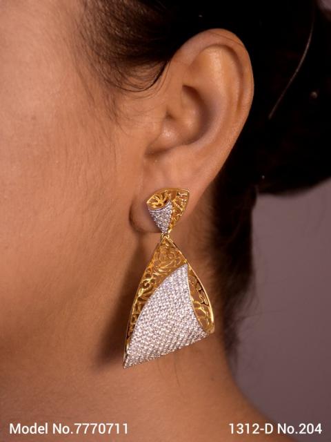 Diamond Replica Long Earrings